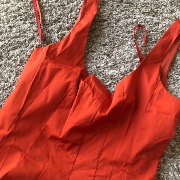 EUC STAUD Well Mini Dress Rust Sz6 - Picture 6 of 7